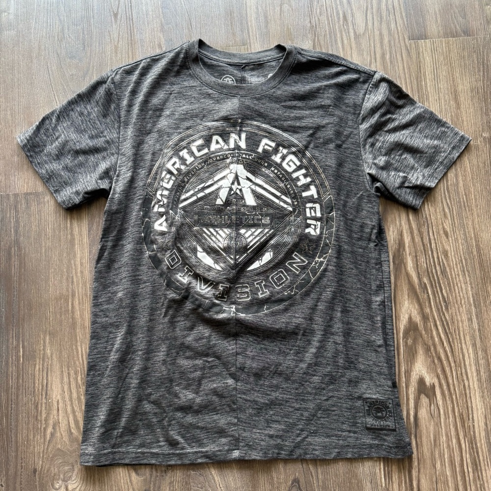 American Fighter Dark Gray Graphic Tee Large L